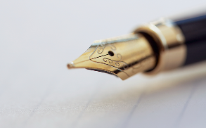 Письмо на английском - перо